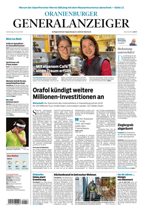 Cover of Oranienburger Generalanzeiger