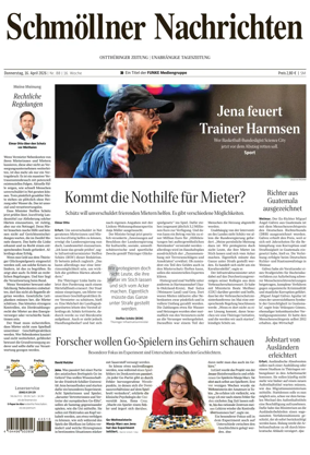 Cover of Ostthuringer Zeitung (Schmolln)