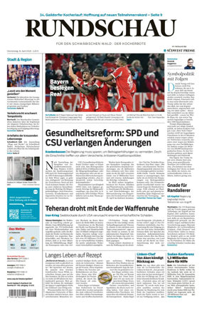 Cover of Rundschau fur den Schwabischen Wald – Der Kocherbote