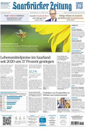 Cover of Saarbruecker Zeitung