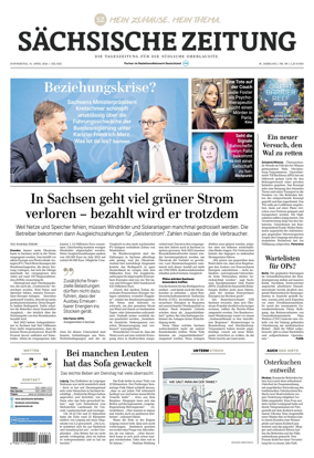 Cover of Sachsische Zeitung (Lobau-Zittau)