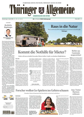 Cover of Thuringer Allgemeine (Sonderhausen und Artern)