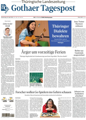 Cover of Thuringische Landeszeitung (Gotha)