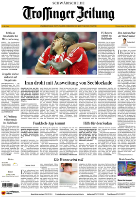 Cover of Trossinger Zeitung