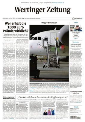 Cover of Wertinger Zeitung