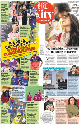 Cover of Hindustan Times (Lucknow) - Live