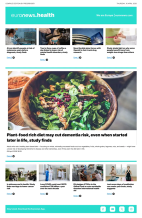 Cover of Euronews Health (English) Compiled Edition