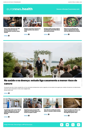 Cover of Euronews Health (Portuguese)