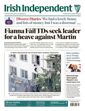 Cover of Irish Independent