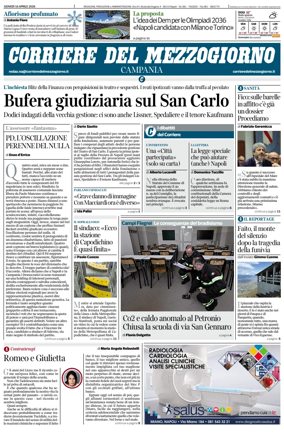 Cover of Corriere del Mezzogiorno (Campania)