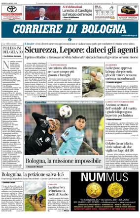 Cover of Corriere di Bologna