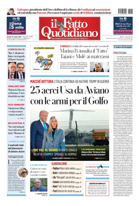 Cover of Il Fatto Quotidiano