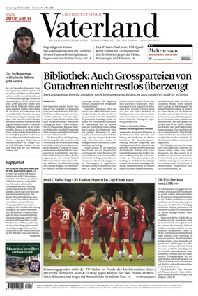 Cover of Liechtensteiner Vaterland