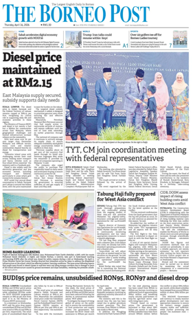 Cover of The Borneo Post (Sabah)