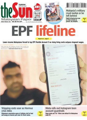 Cover of The Sun (Malaysia)