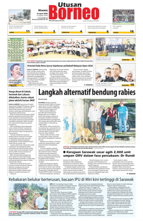 Cover of Utusan Borneo (Sarawak)