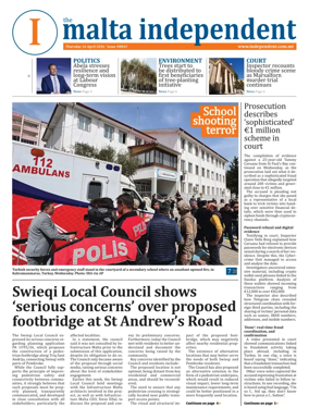 Cover of Malta Independent