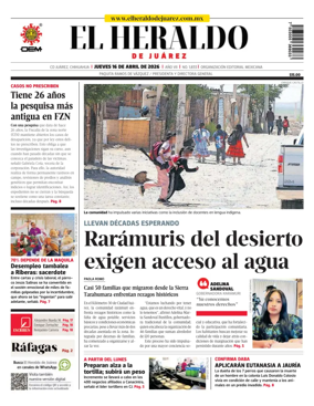 Cover of El Heraldo de Juarez