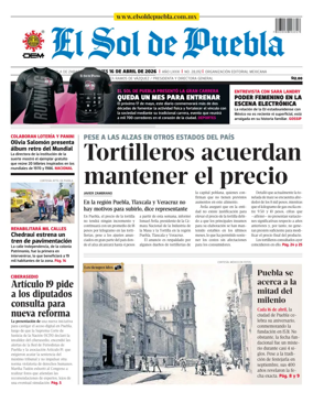 Cover of El Sol de Puebla
