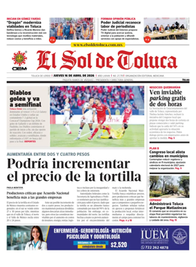 Cover of El Sol de Toluca