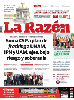 Cover of La Razon de Mexico