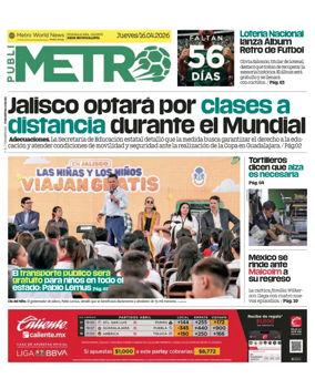Cover of Publimetro Guadalajara