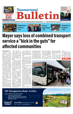 Cover of Taumarunui Bulletin