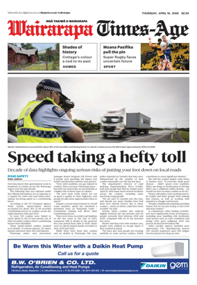 Cover of Wairarapa Times-Age (NZ)