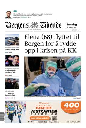 Cover of Bergens Tidende