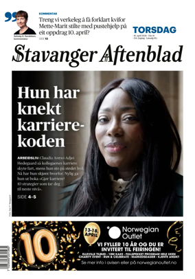 Cover of Stavanger Aftenblad