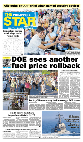 Cover of The Philippine Star