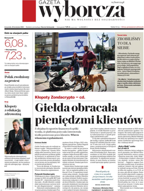 Cover of Gazeta Wyborcza Stoleczna