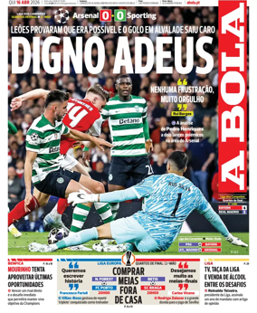 Cover of A BOLA (Portuguese)