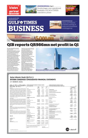 Cover of Gulf Times Business