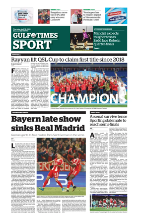 Cover of Gulf Times Sport
