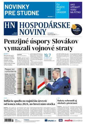 Cover of Hospodarske noviny