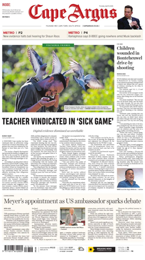 Cover of Cape Argus (PM Edition)
