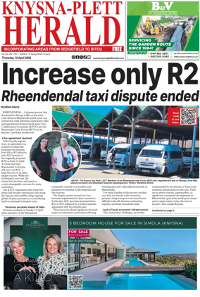 Cover of Knysna-Plett Herald