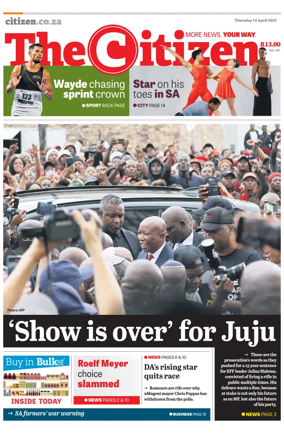 Cover of The Citizen (KZN)