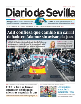 Cover of Diario de Sevilla