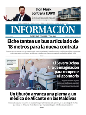 Cover of Diario Informacion (Elche y Vega Baja)