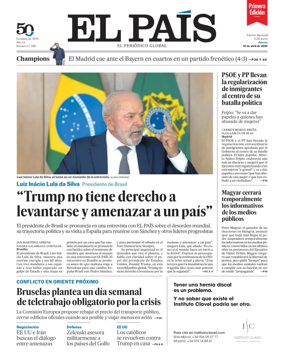 Cover of EL PAIS primera edicion