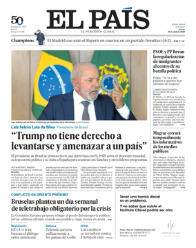 Cover of El Pais Madrid