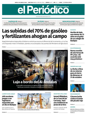 Cover of El Periodico Extremadura