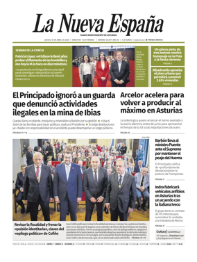 Cover of La Nueva Espana (Occidente)