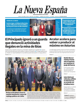 Cover of La Nueva Espana (Oviedo)