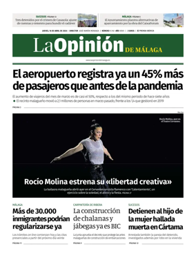 Cover of La Opinion de Malaga