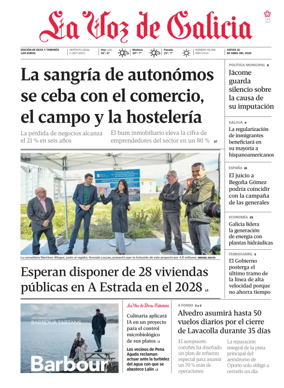 Cover of La Voz de Galicia (Deza)