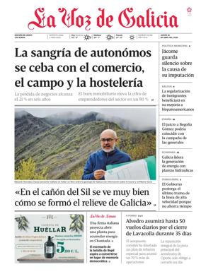 Cover of La Voz de Galicia (Monforte)