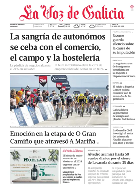 Cover of La Voz de Galicia (Viveiro)